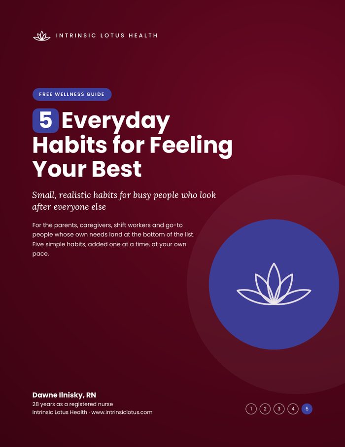 Cover of the guide 5 Everyday Habits for Feeling Your Best